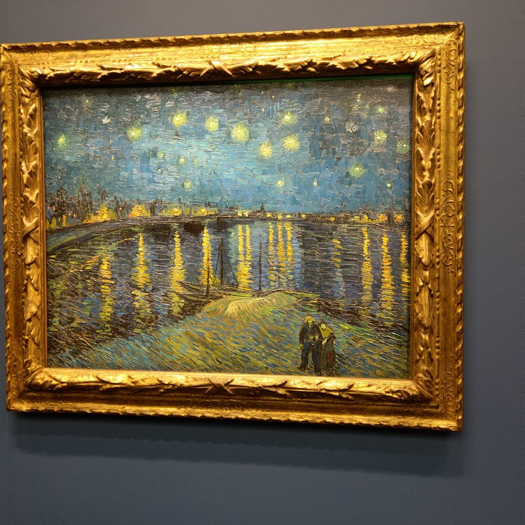 梵谷<隆河下的星空>