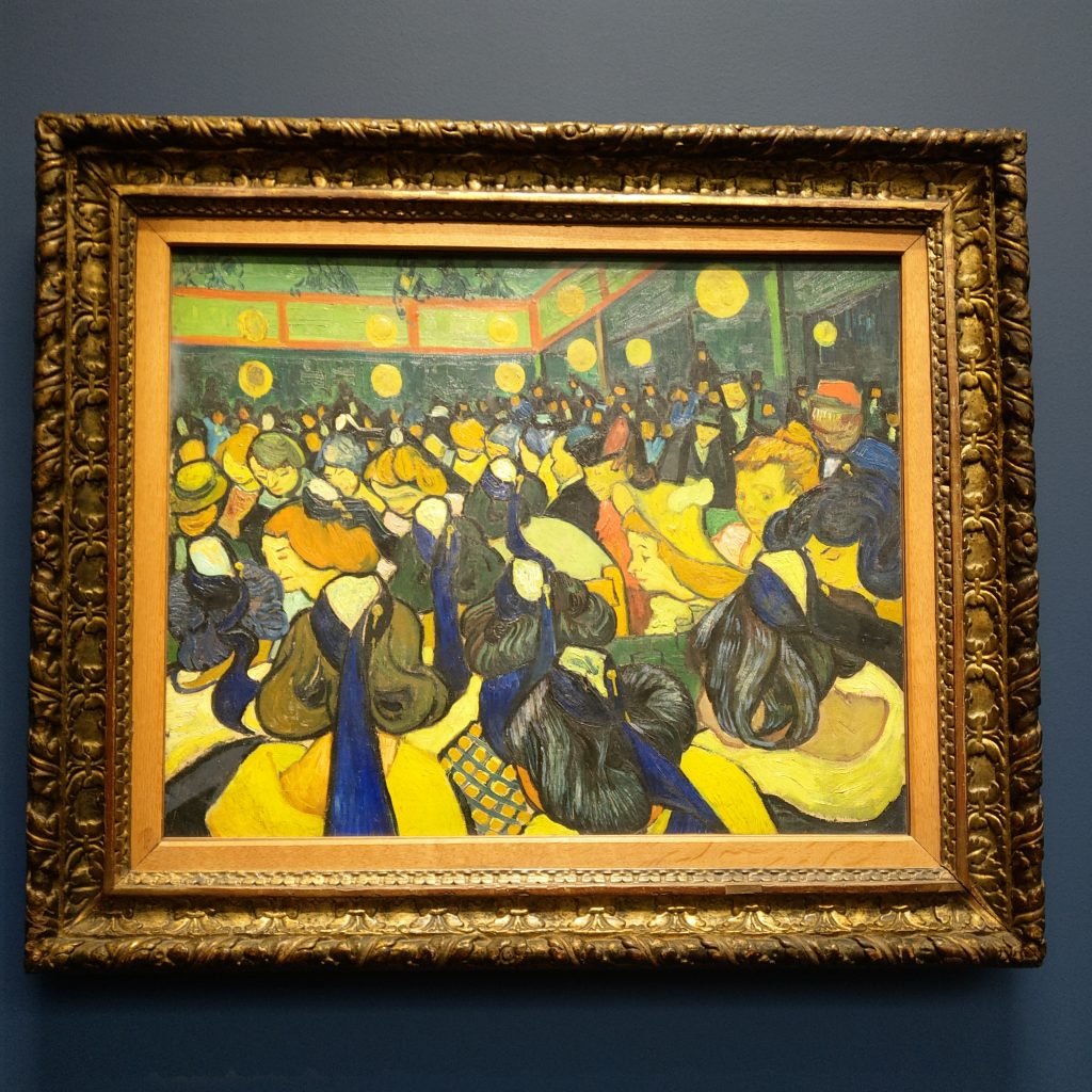 梵谷<亞爾的舞廳>
梵谷也有這麼不線條的畫作