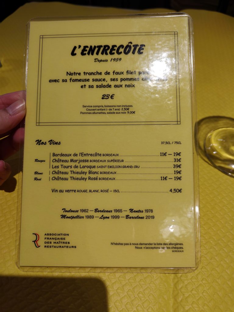 L’Entrecote牛排館